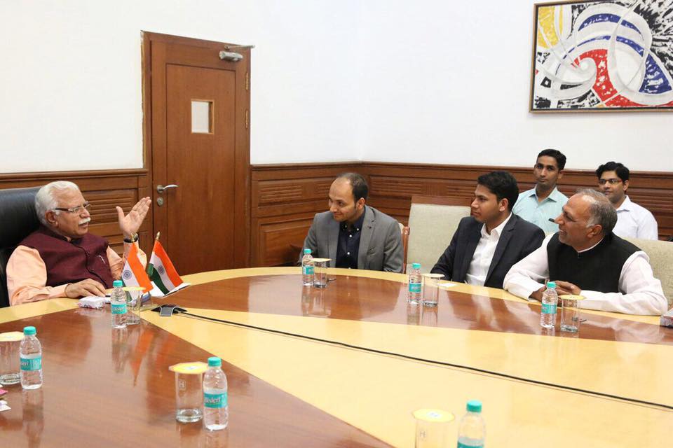 Kapil Kamboj and Rahul Kamboj met CM Haryana Manohar Lal Khattar in Chandigarh