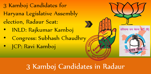 3 Kamboj Candidates in Radaur, Haryana