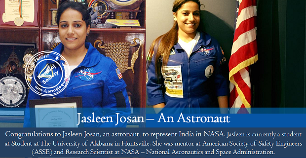 Jasleen Josan represents country in NASA