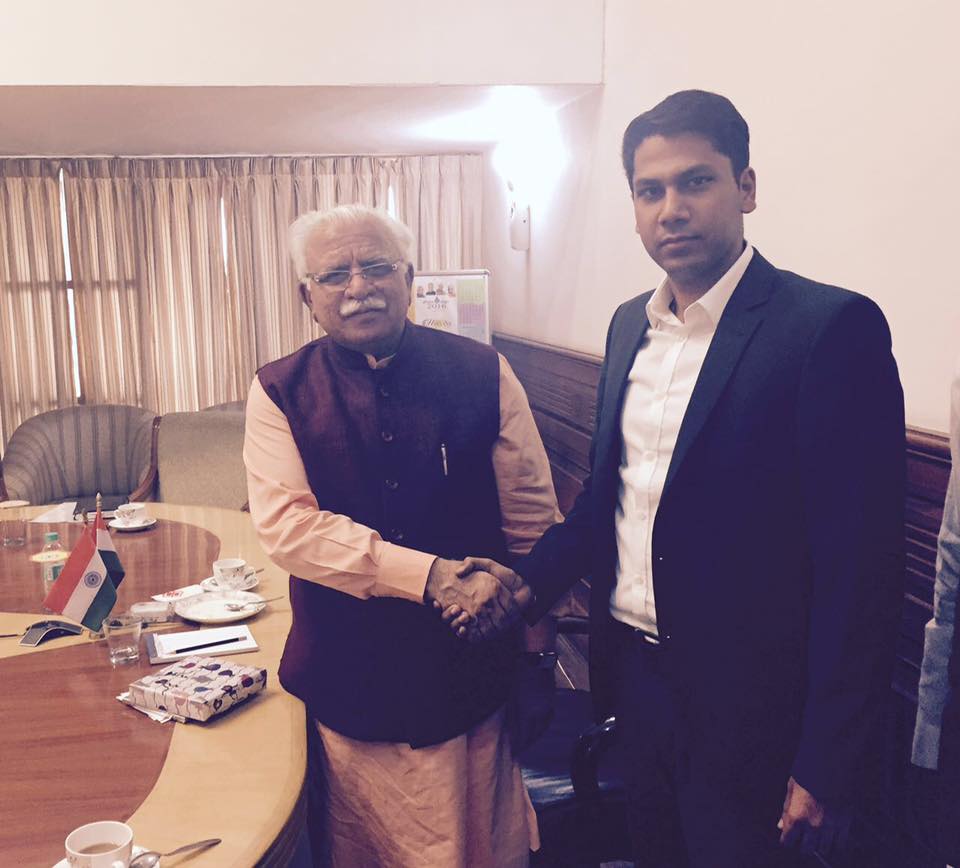 Rahul Kambojwith Manohar Lal Khattar